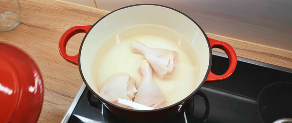 치킨 육수 만들기