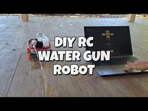 소개: DIY 원격 조종 물총 로봇