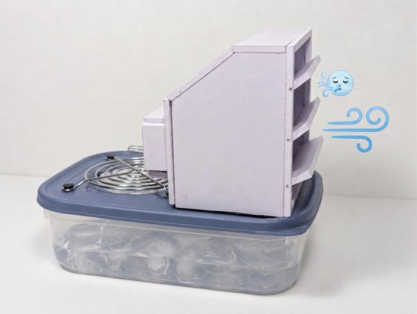소개: DIY 얼음 구동식 개인용 공기 냉각기