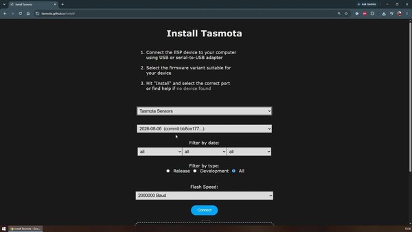 ESP32에 Tasmota 플래시하기
